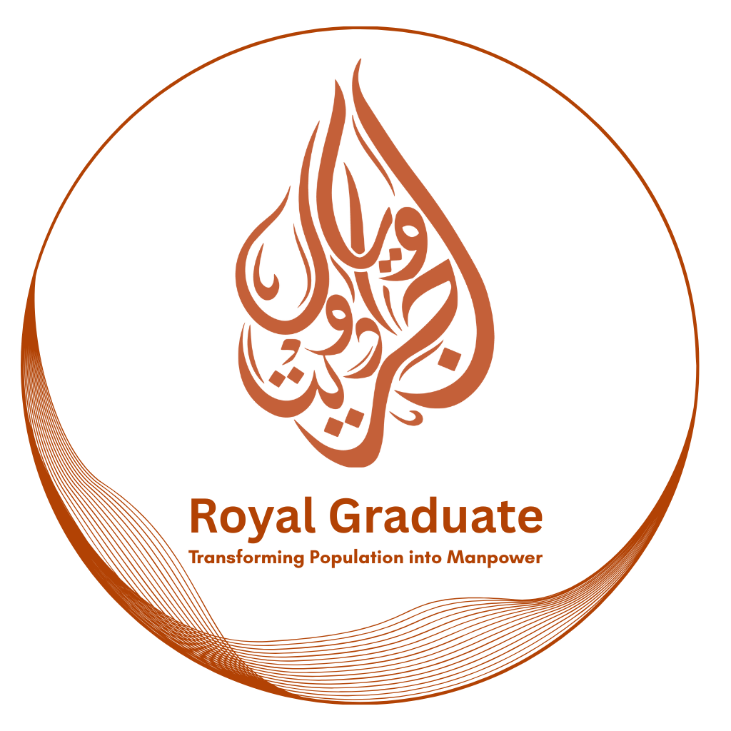 Royal Graduate Logo - Transforming Population into Manpower